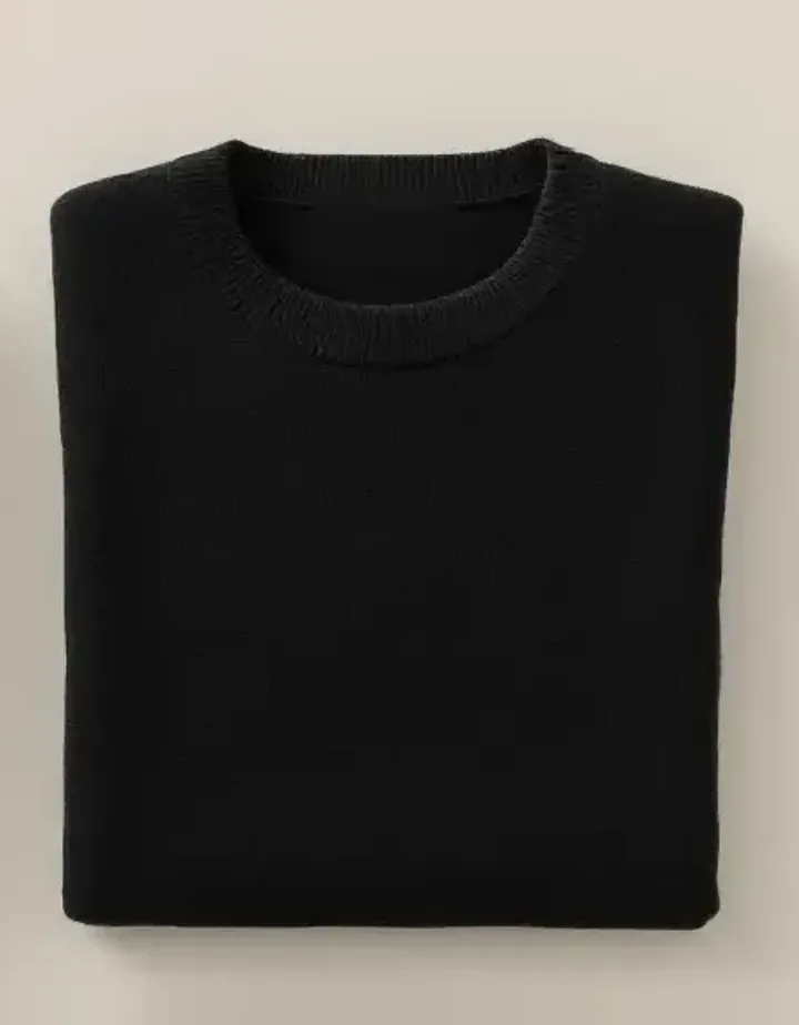 Sweter Rozewie z merino, kolor czarny, zdjęcie produktu