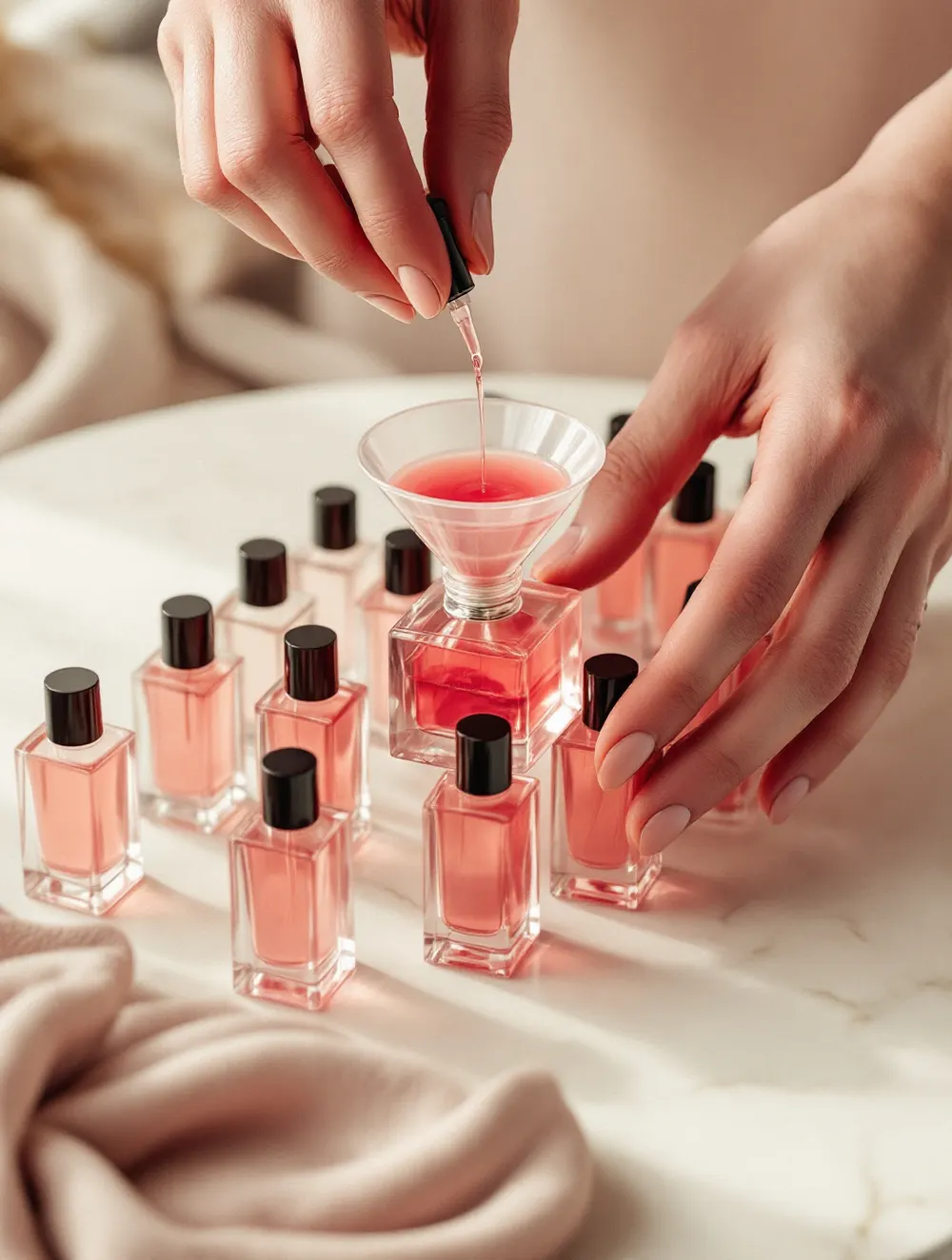 Ręczny rozlew perfum do szklanych flakonów 50 ml