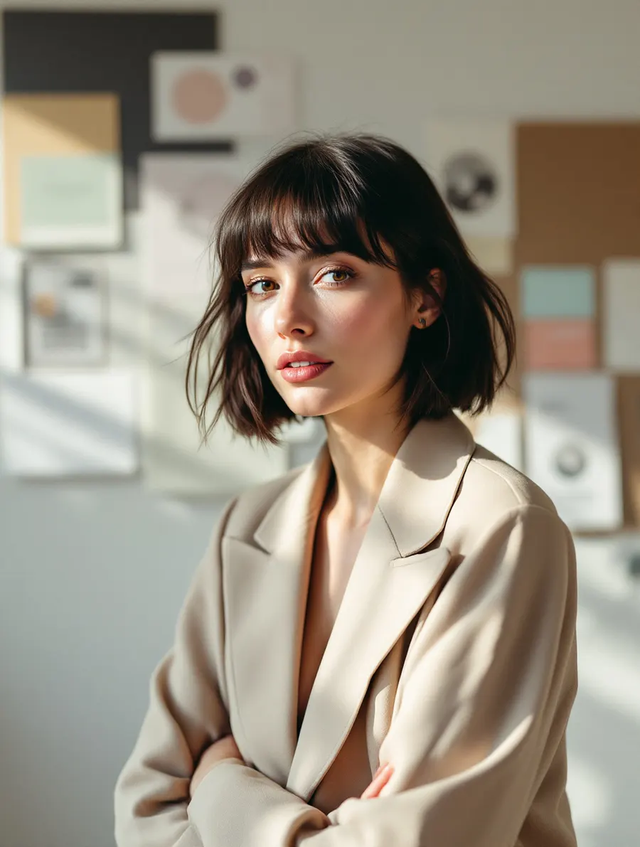 Nina Gajewska, projektantka i autorka pakietu Siatka Studio, w swojej pracowni
