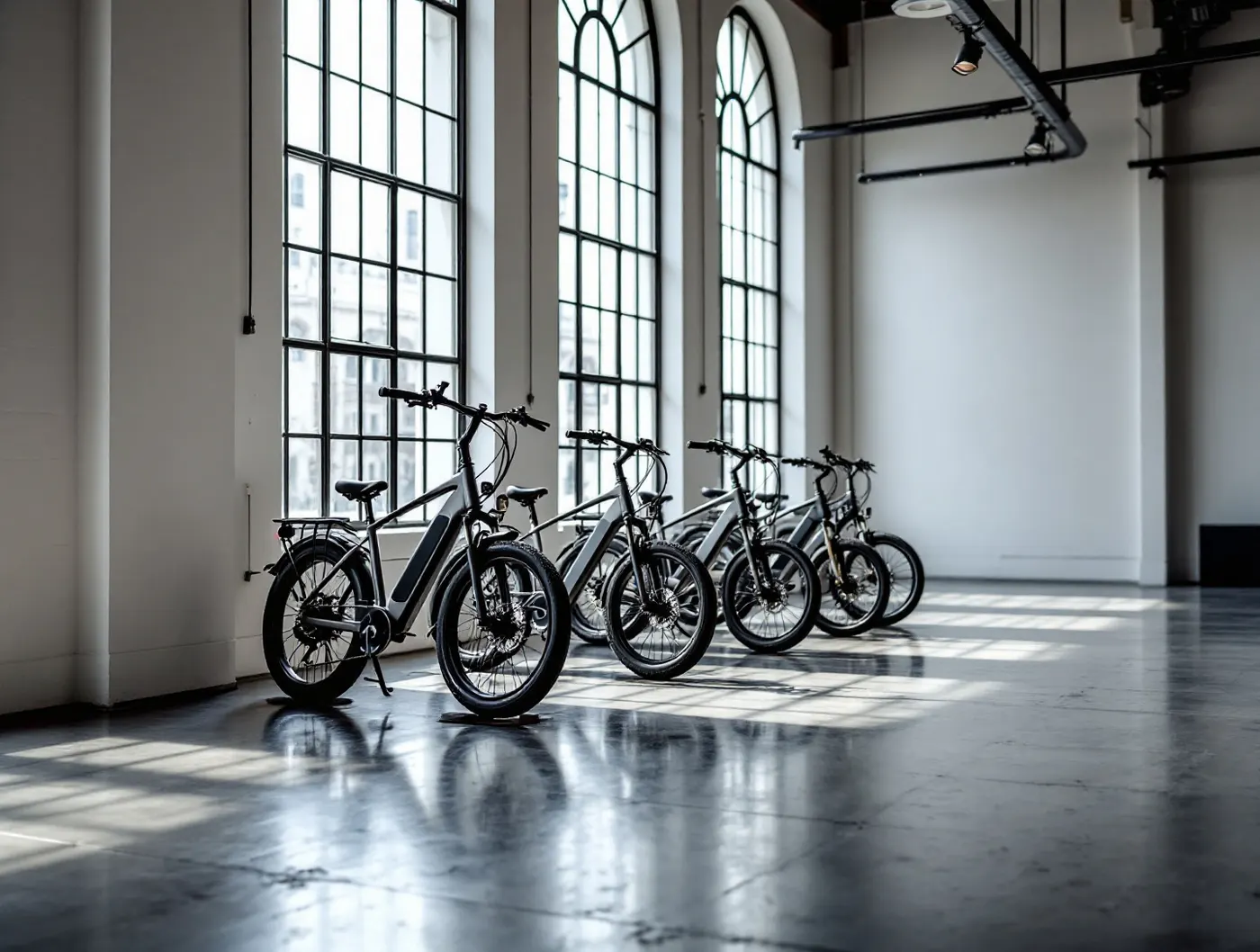 Salon Volt Bikes z rowerami na ekspozycji